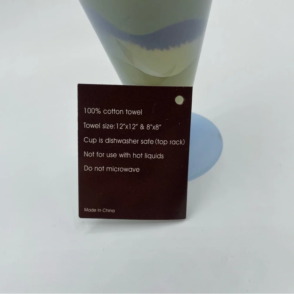 brown chocolate ice cream cotton microfiber bath hand face towel treat
